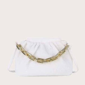 NWT ruched chain bag